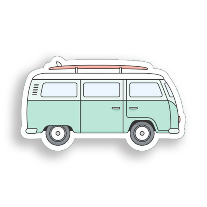 Surfboard Van Sticker for wholesale by Real Sticky