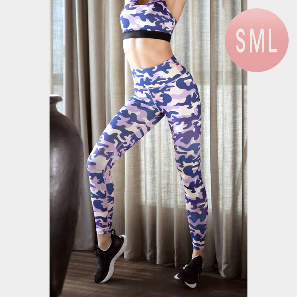 Sensibling Corp. - Vente Legging de sport/d'intérieur – femme - Legging de sport Capri Camouflage0