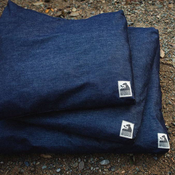 Classic Dog Bed ~ Dark Denim for wholesale by Handsome Mountain Pet Supplies