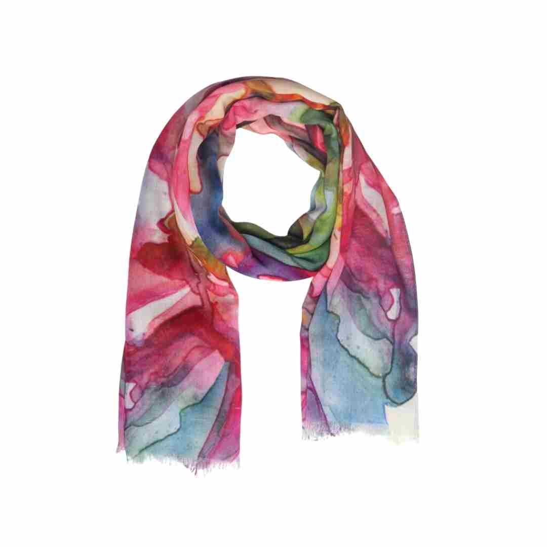 Namaskar Australia - Wholesale Scarf – Women's - Floral Cotton Modal Designer Scarf