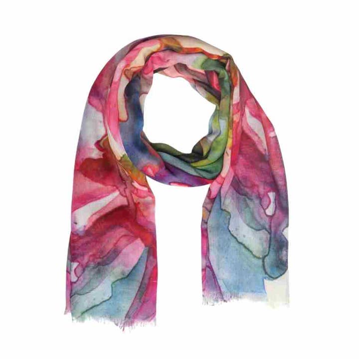 Namaskar Australia - Wholesale Scarf – Women's - Floral Cotton Modal Designer Scarf0