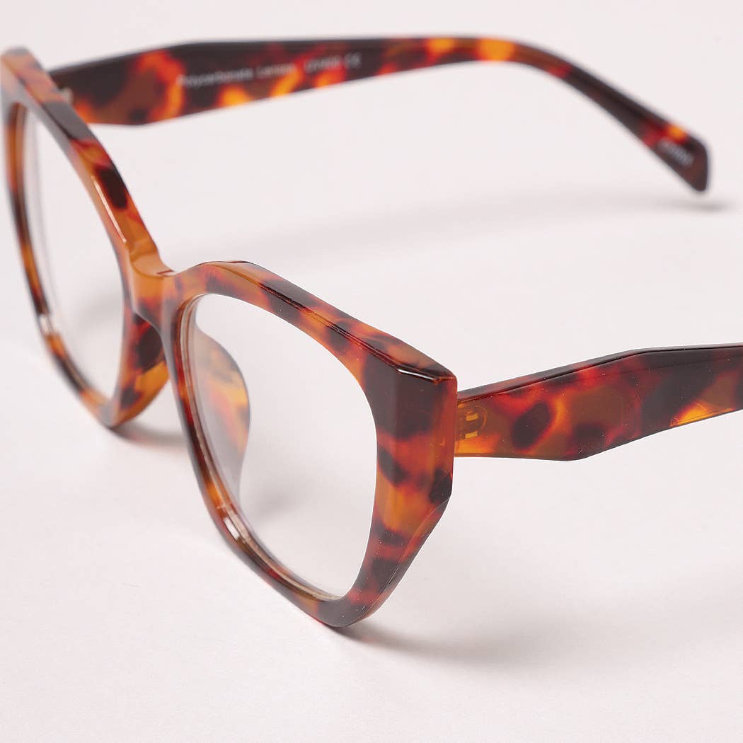 12 VERSCHILLENDE KLEUREN Modieuze bril met helder montuur en heldere lens voor groothandel op Faire7