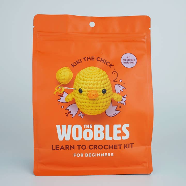 The Woobles - Wholesale Knitting/Crochet Supplies - Kiki the Chick Beginner Crochet Kit2