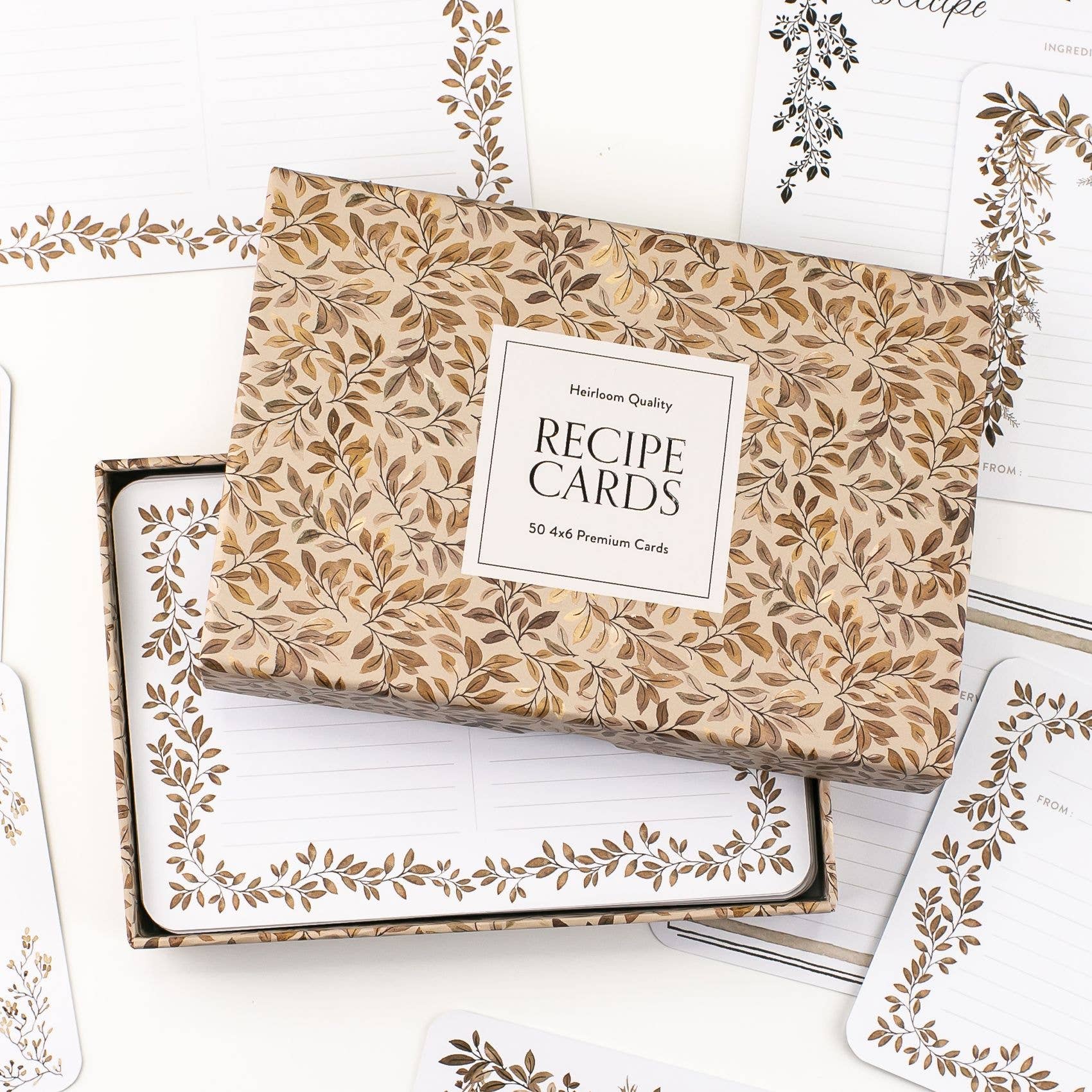 Blue Star Press - Wholesale Recipe Card - Recipe Cards: 50 Beautifully Designed 4x6 Recipe Cards4