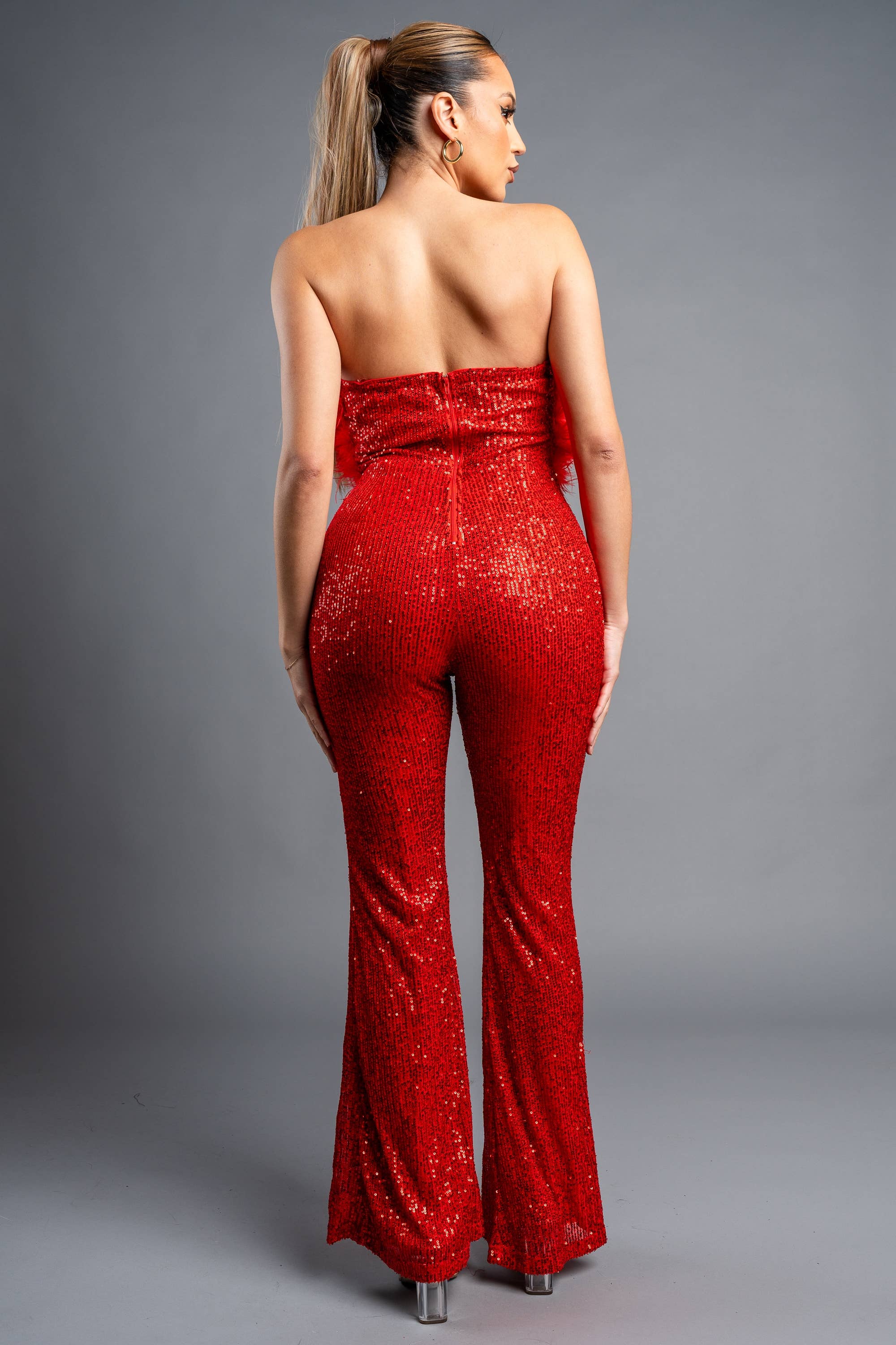 PRIVY - Wholesale Jumpsuit - Women's - PJ10904B_SEXY GLAM FAUX FUR OFF SHOULDER SEQUINS JUMPSUIT2
