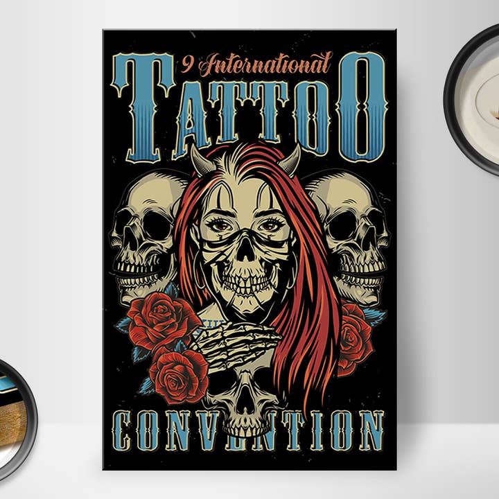 Femer - Wholesale Sign - Wooden Tattoo Sign 20x30cm International Tatoo
