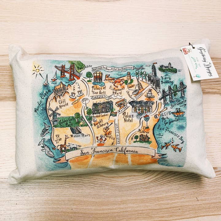 San Francisco 2 Decorative Pillow (with Insert) for wholesale by Gooseberry Designs