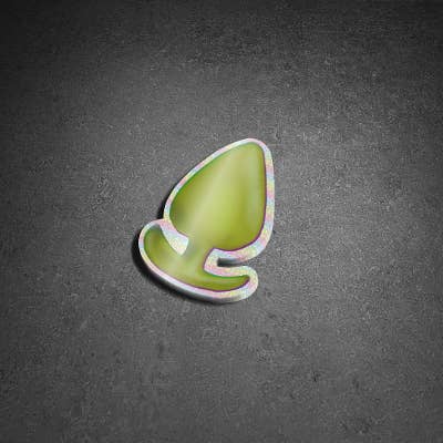 Reba Jam Art Shop – Großhandel Aufkleber – Buttplug mit Glitzer-Aufkleber, mehrere Farboptionen 4