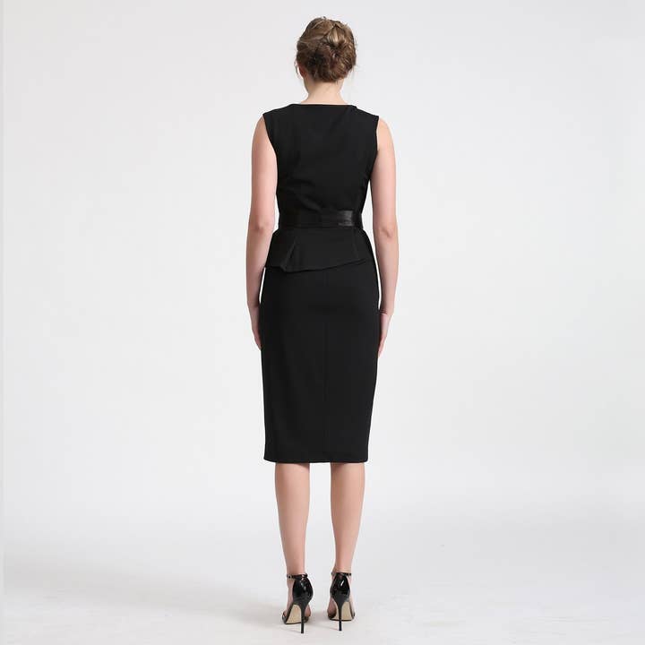 Smart and Joy - Wholesale Dress - Women's - Asymmetric peplum dress