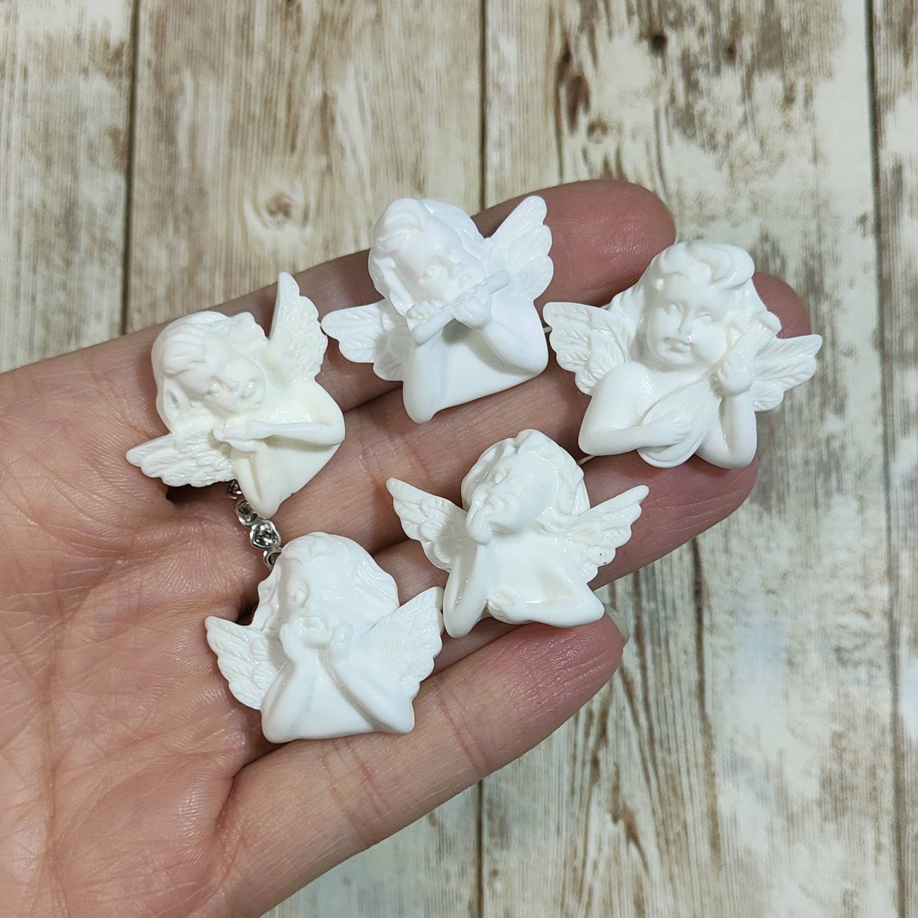 Serena Creazione di Serena Stampone - Vente Kit de bricolage - Moule Angioletti Putti 3cm en silicone pour résine et plâtre2