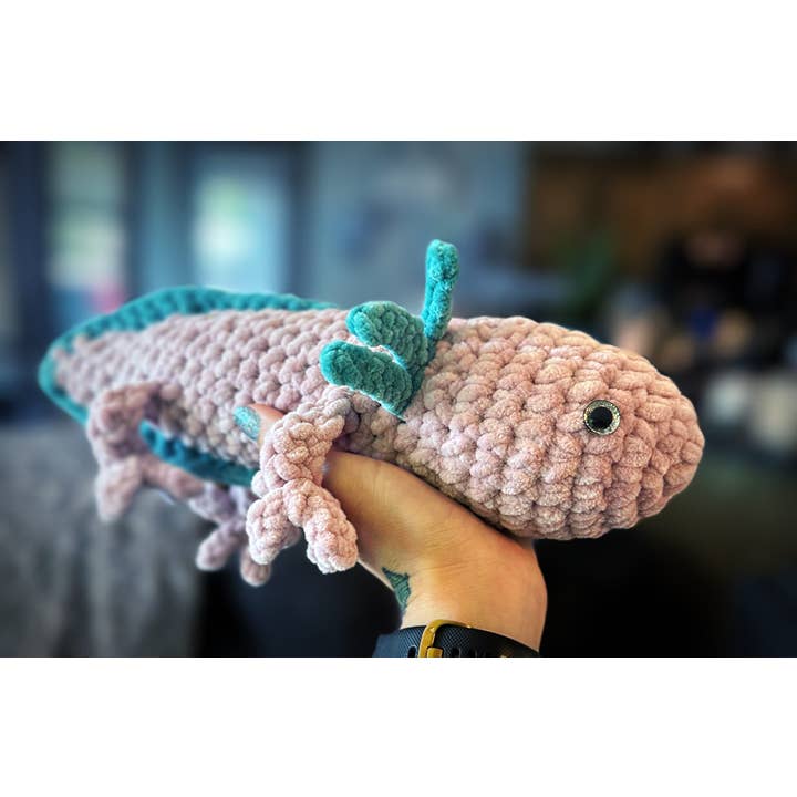 IvyThreads - Wholesale Stuffed/Plush Toy - Kids & Baby - Weighted Crochet Axolotl Stuffed Animal Plush