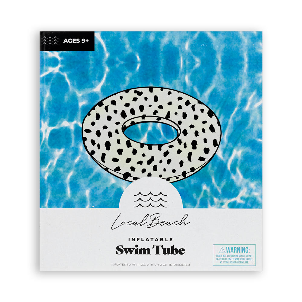 Black Natural Cheetah Pool Float for wholesale on Faire1