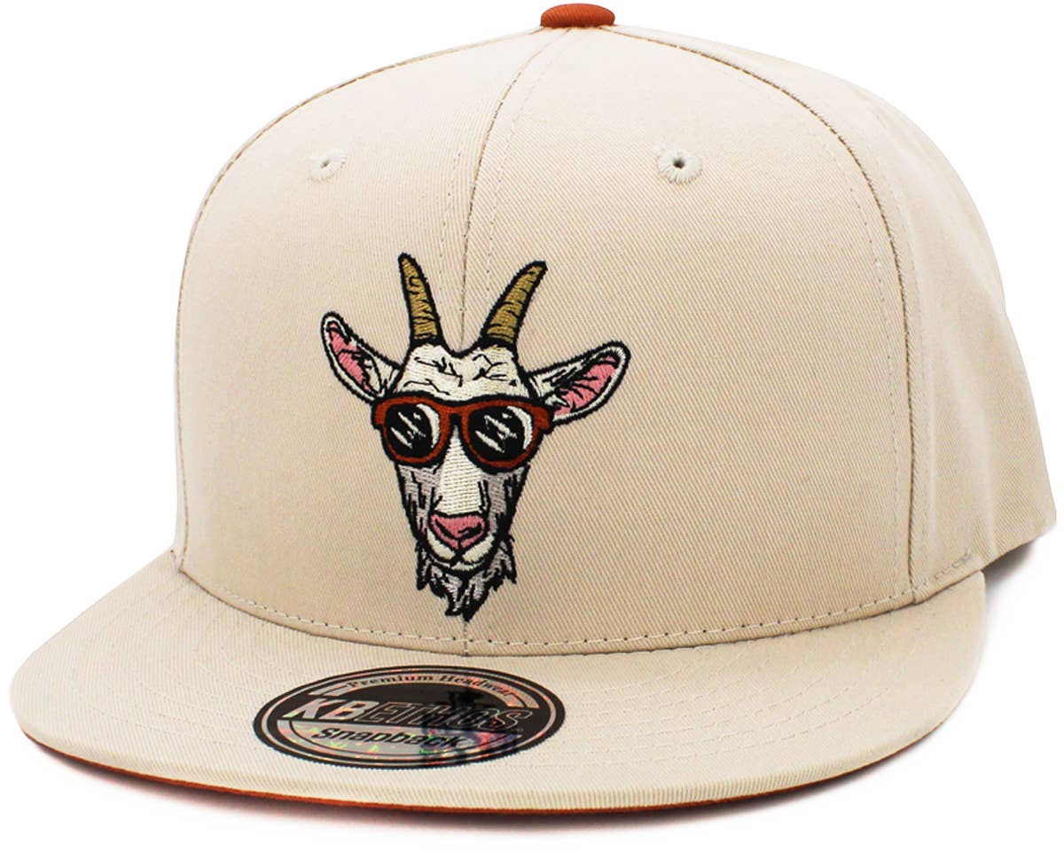 KBETHOS - Wholesale Flat Brim Cap - Men's - Goat Snapback24
