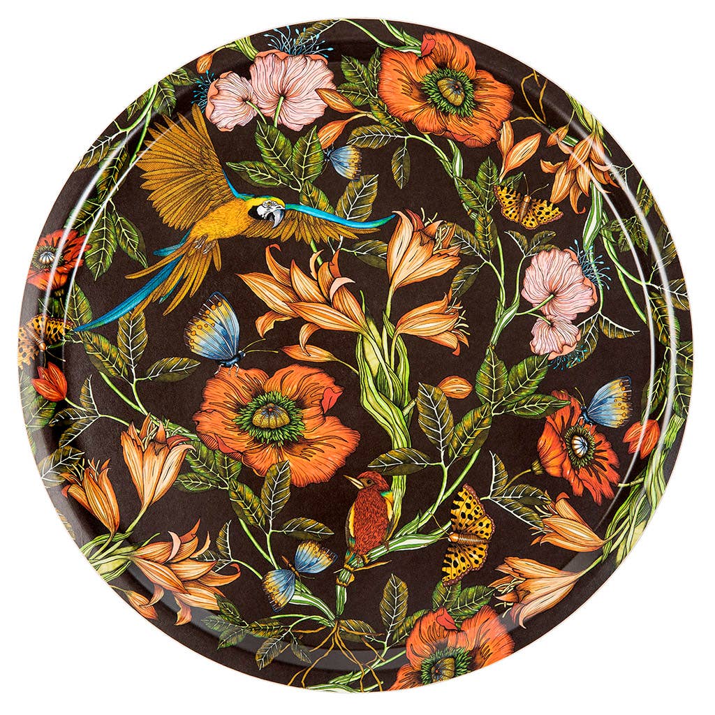 Nadja Wedin design - Wholesale Serving Tray - Tray 15” (38 cm) Parrot2