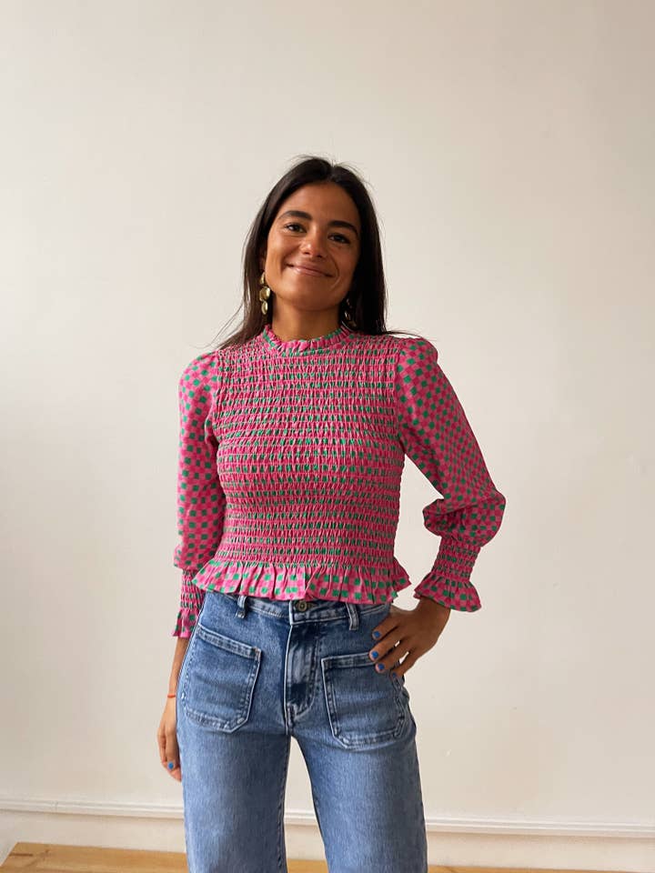 MindTraveler - Wholesale Blouse - Women's - Chia Fuchsia Blouse
