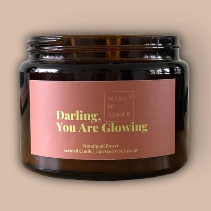 XL scented candle - rapeseed wax - Frangipani flower for wholesale by Scent of Sonder