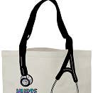 "Nurse Life" Canvas Stethoscope Tote Bag for wholesale by Think Medical Wholesale