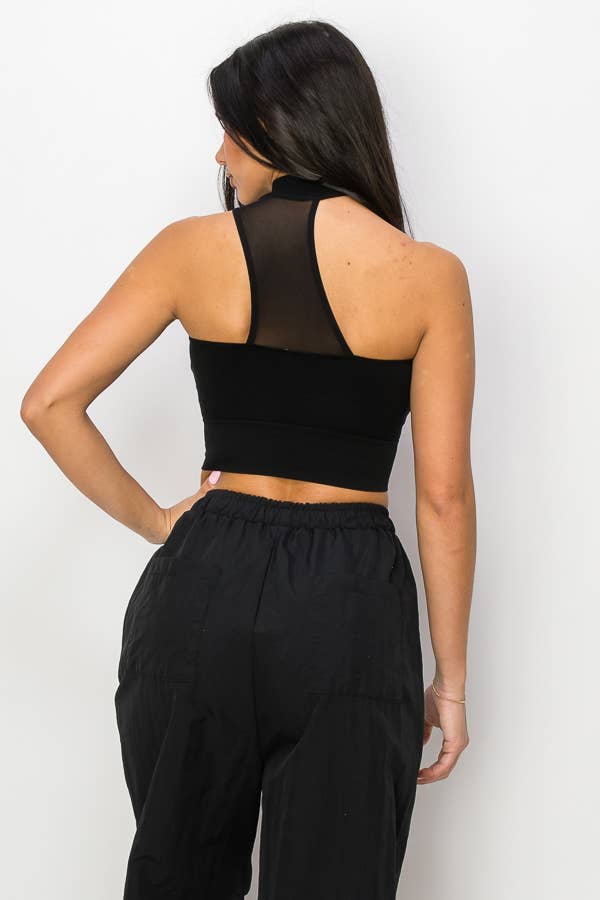 ANWND – Großhandel Strickoberteil – Damen – 51640 ÄRMELLOSES CROP-TOP MIT STEHKRAGEN13