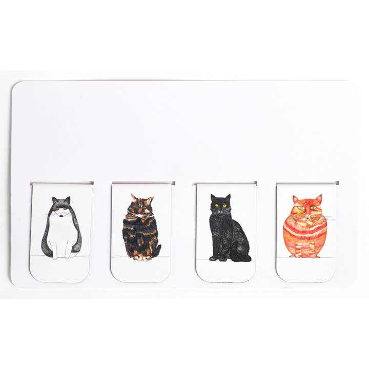 Natchie - Wholesale Bookmark - Cat Cat Magnetic Bookmarks 1