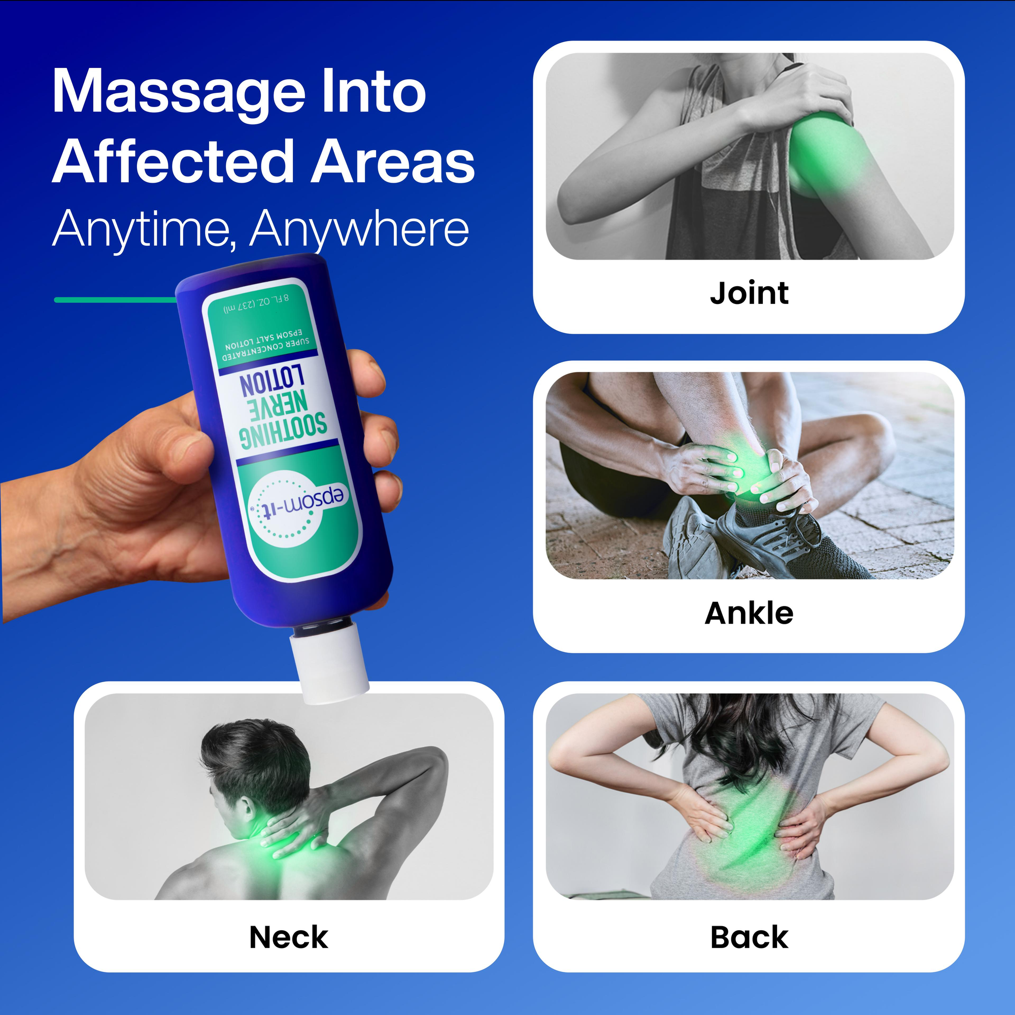 Epsom-It - Wholesale Spray/crème voor pijnverlichting - Kalmerende Zenuwlotion (8 oz. Fles)1