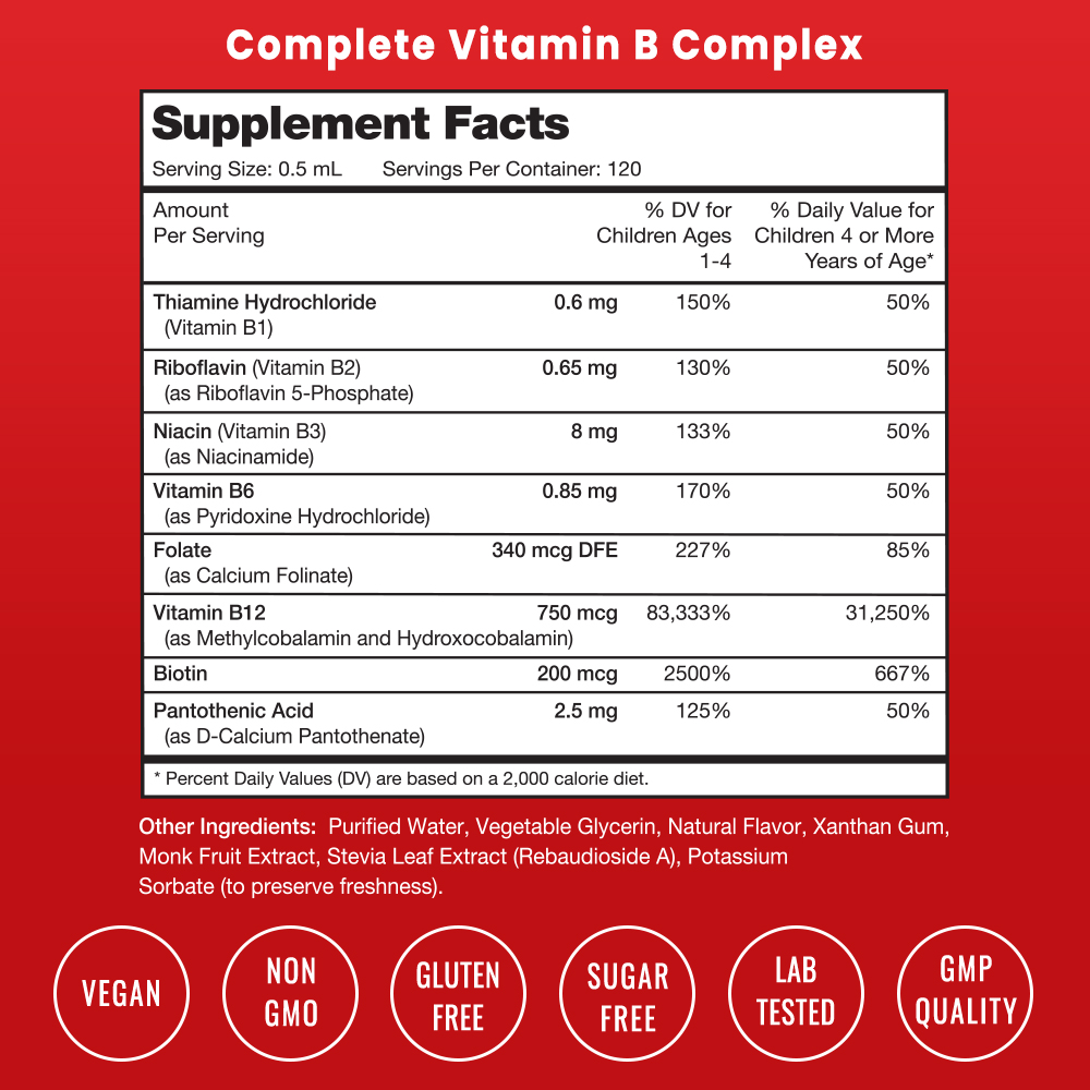 NutraChamps - Wholesale Oral Supplement/Vitamin - Kid's Vitamin B Complex Drops1