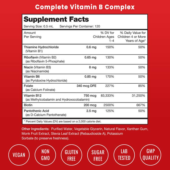 NutraChamps - Wholesale Oral Supplement/Vitamin - Kid's Vitamin B Complex Drops1