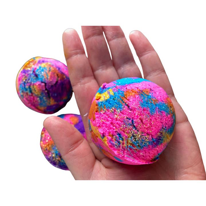 Handmade Rainbow Bubble Scoop Bubble Bar Solid Bubble Bath for wholesale by Heavenly Bubbles