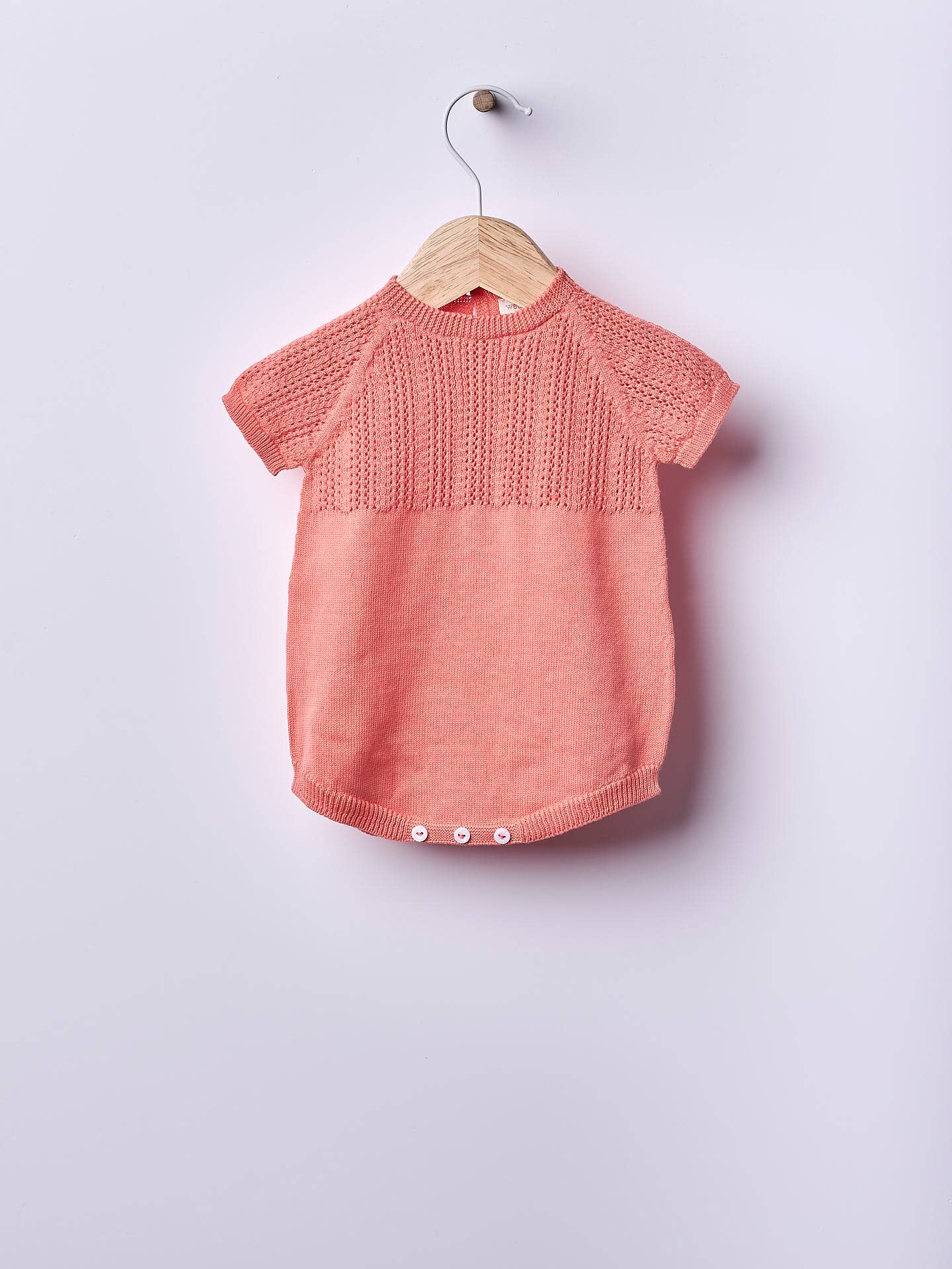 Wedoble: sustainable children's fashion - Wholesale Overalls - Baby - Short-sleeved shortie knitted in organic cotton | A GRACEFUL SUMMER2