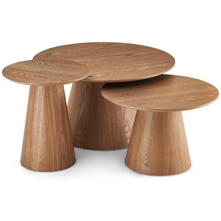 Furnhouse - Wholesale Coffee Table - Round Coffee Table Tango ø80x40 - Oak8