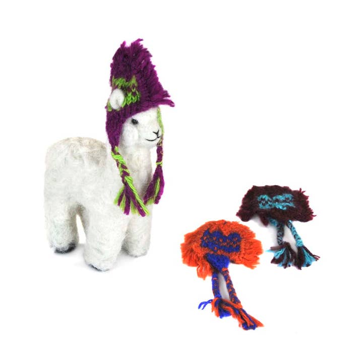 Lanart Alpaca - Vente Décorations de table - Mini Chullos Mohawk