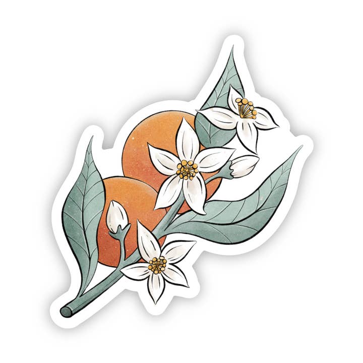 Big Moods - Wholesale Sticker - Florida Orange Blossom Flower Sticker