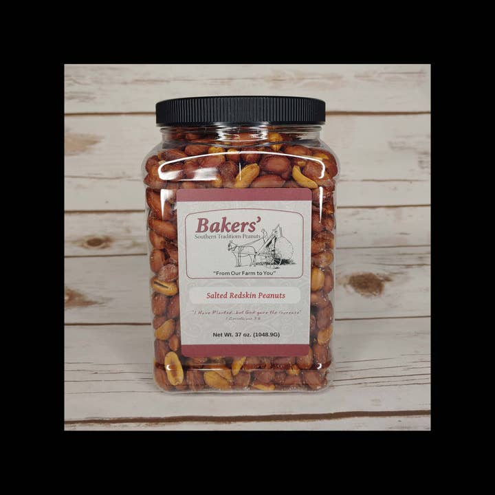 Salted Redskin Peanuts - 37 oz. for wholesale by Bakers' Southern Traditions