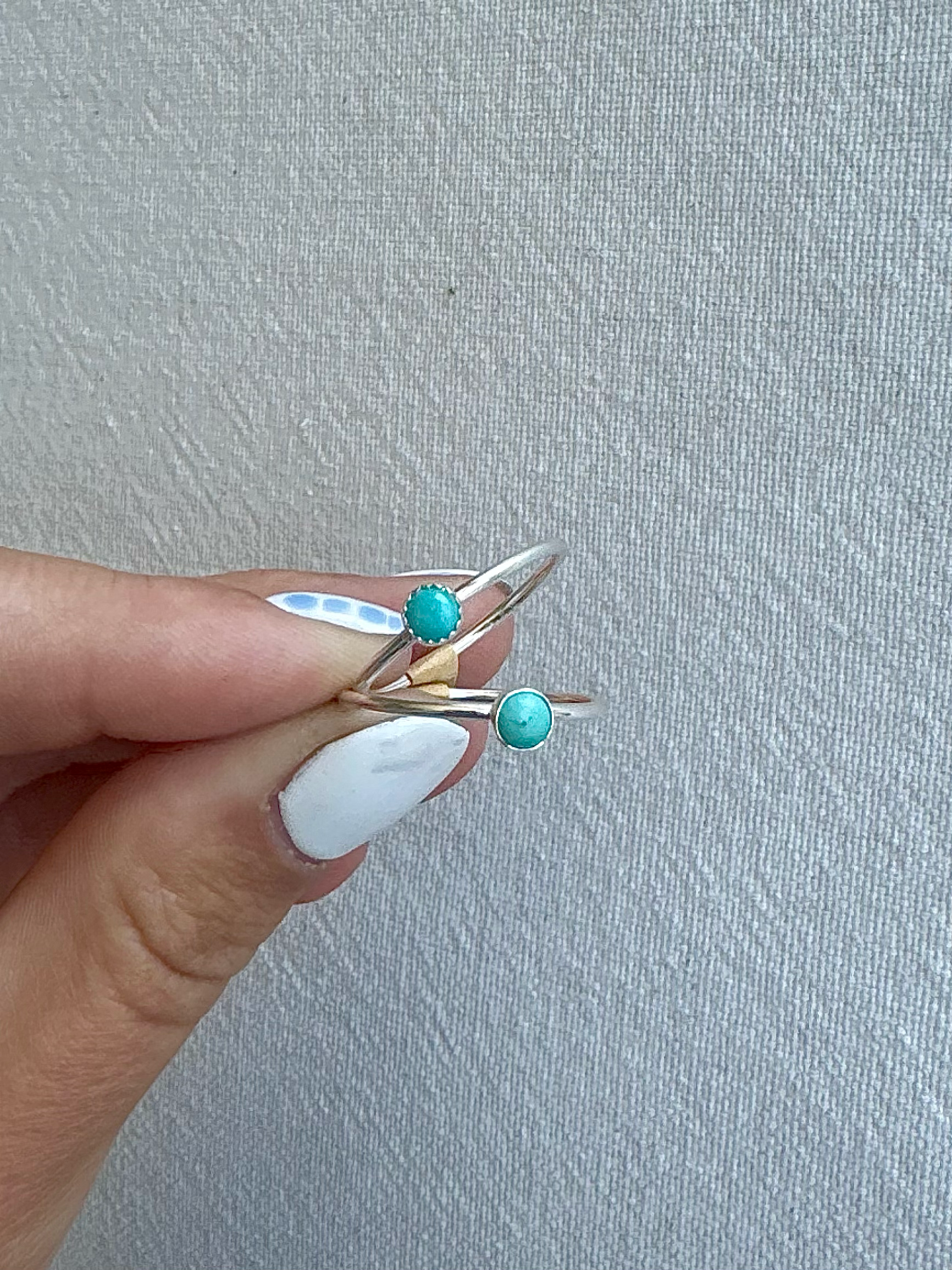 Breezi Mae - Vendita all'ingrosso Anello midi/a fascia - Anello Semplice in Turchese 4mm0