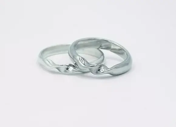 Morgan Lou - Wholesale Band/Stacked Ring - Ariette silver ring2