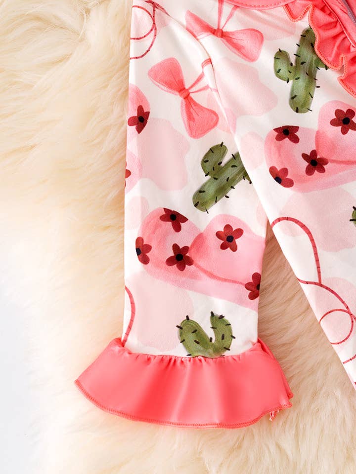 Kids Charm Online - Vente Barboteuse – bébé - Cactus occidental imprimé sur body pour bébé. RPG52266 AMY1