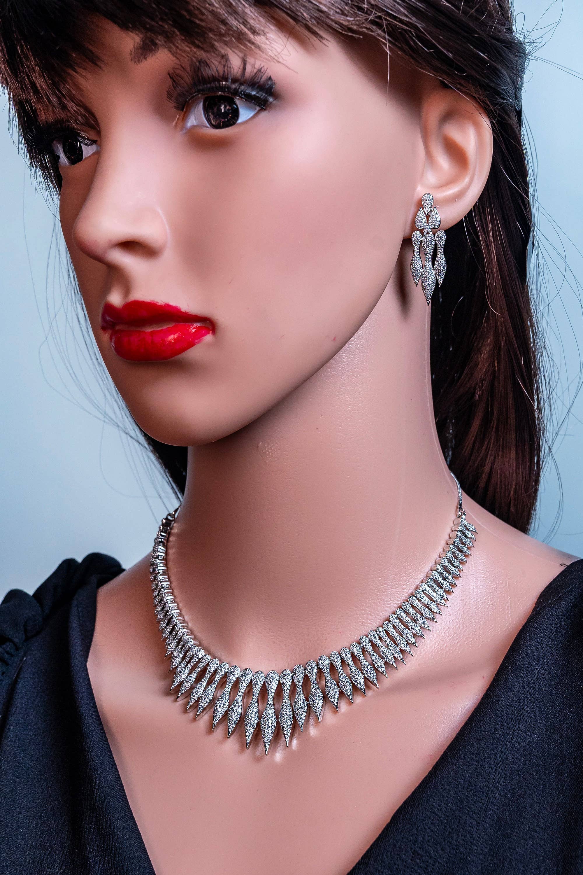 Vastrabhushan - Wholesale Jewelry Set - Marquise Cut Diamond Choker Statement Piece5