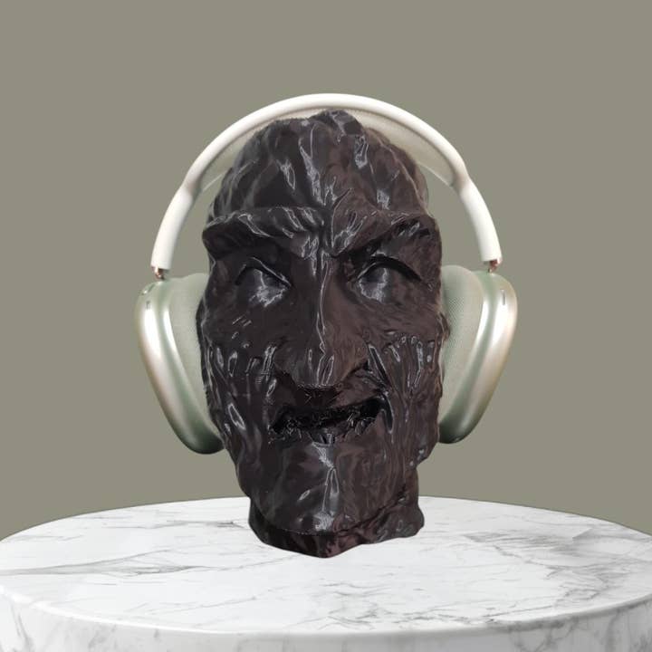 Support de casque Freddy Krueger, Porte-casque d'horreur, Cadeau pour gamer, Décoration de chambre effrayante, Accessoire de bureau, Buste de collection à peindre pour la vente par PerfectionIn3D