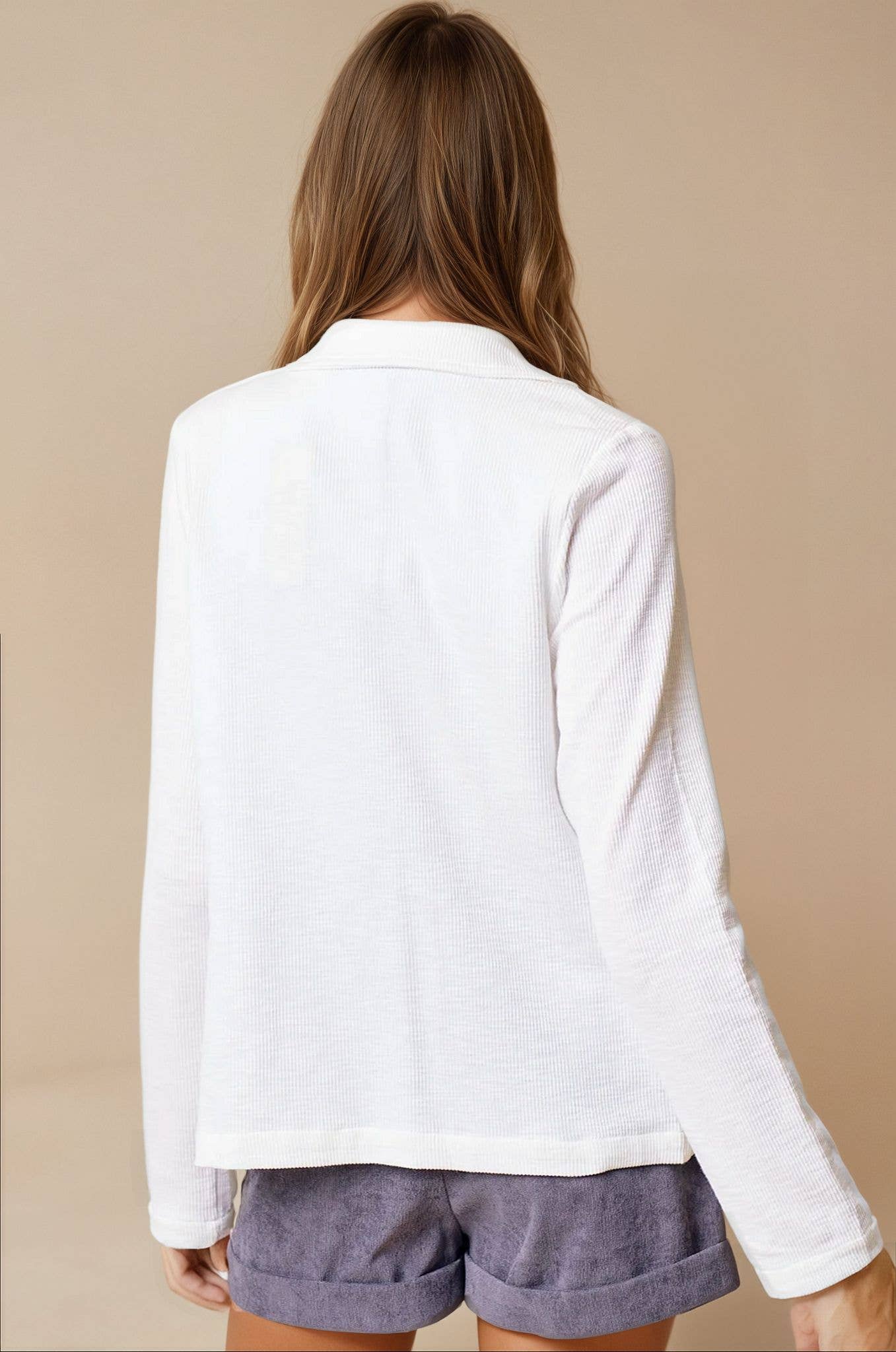 Doe and Rae - Wholesale Blazer - Women's - Double Breast Knit Blazer - 10136J2