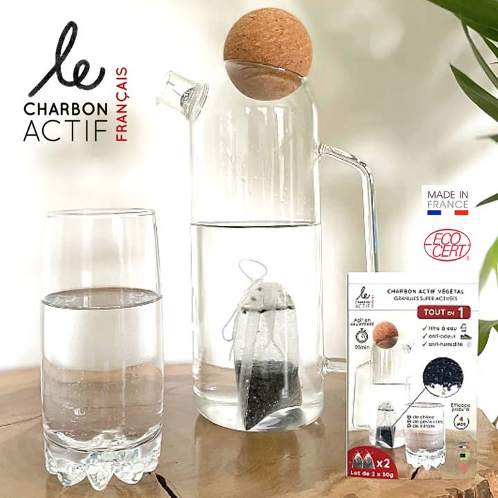 Le Charbon Actif Français - Vendita all'ingrosso Spray deodorante per animali - Confezione da 15 granuli di carbone vegetale super attivato ALL in 1