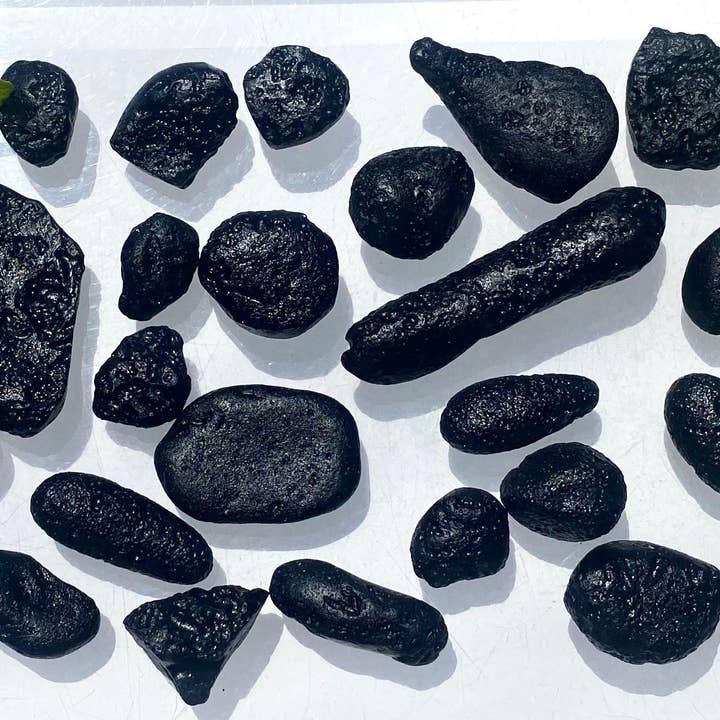 KayleeNYC - Wholesale Spiritual Stone/Crystal - Wholesale Lot 1 lb Natural Vietnam Tektite Black Tektite Healing Energy1