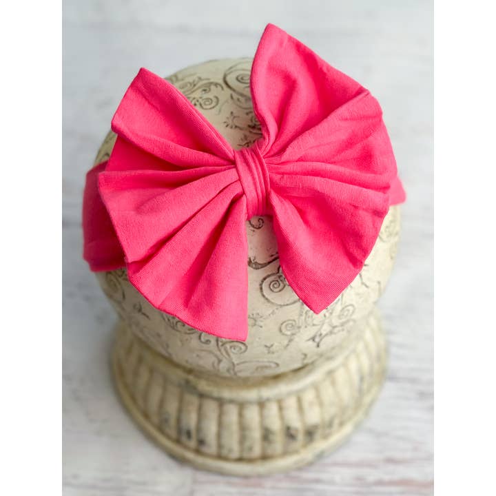 The Hair Bow Company - Wholesale Fashion Headband - Baby - Solid Fabric Bow Headband