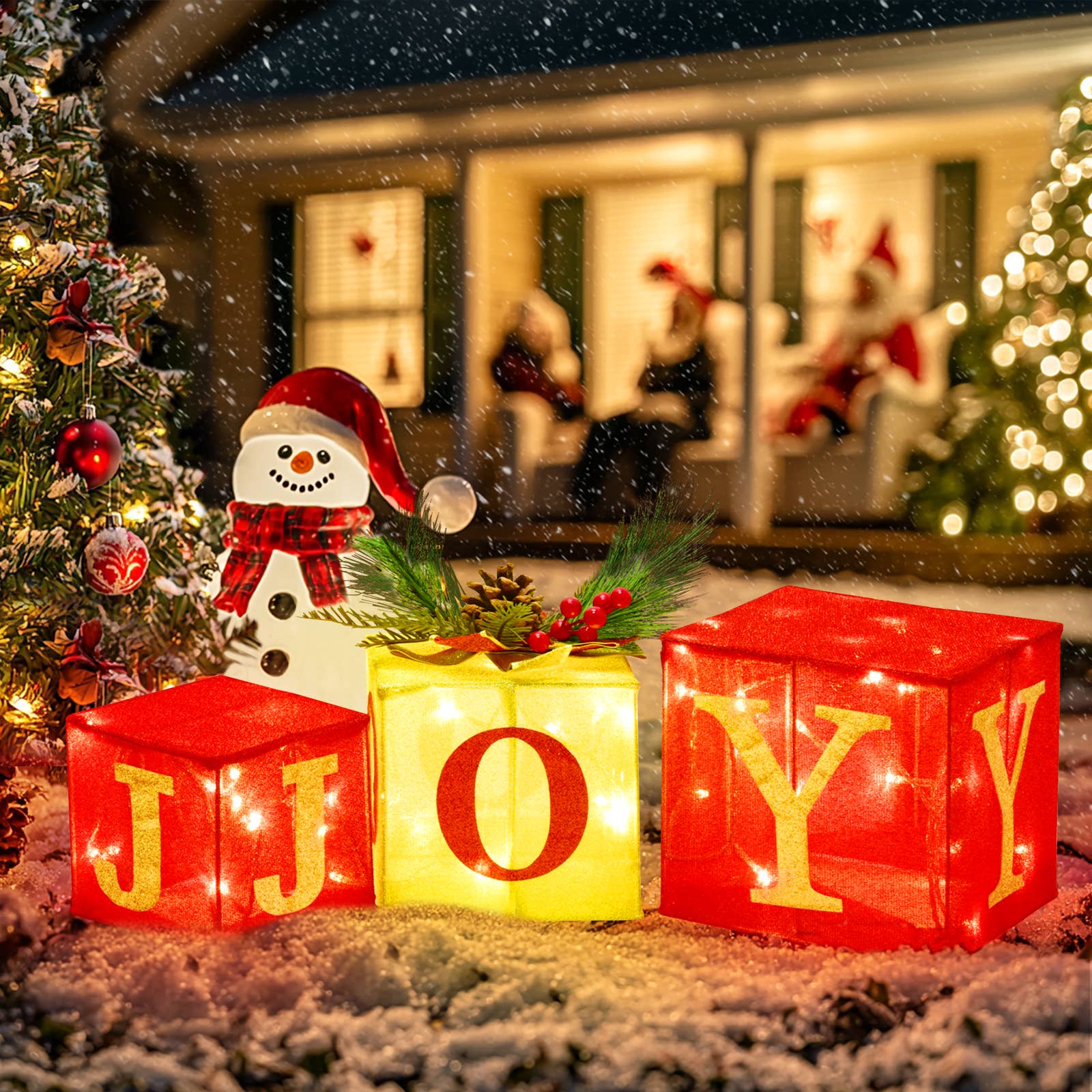 Fun Little Toys - Wholesale Christmas decoration - 3PCS Christmas Lighted Gift Boxes: Illuminate Your Holiday2