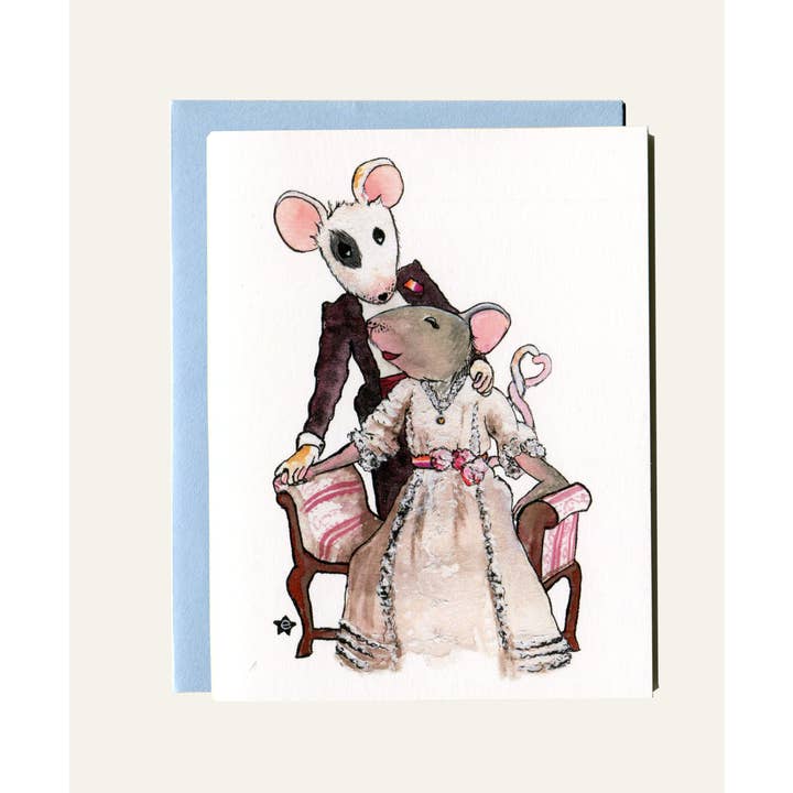 Darling Illustrations - Wholesale Love Card - You're Better Than Cheese - Mouse Notecard4