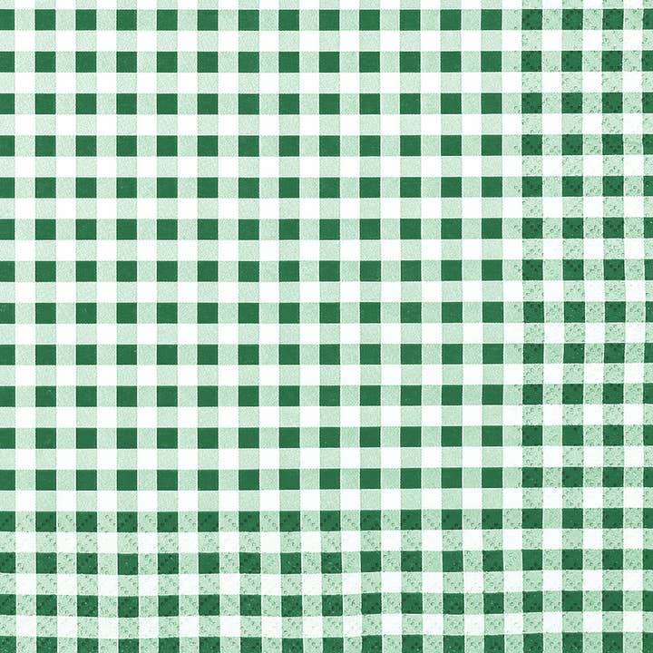 Lunchnapkins checked dark green for wholesale by Home Fashion - Carl Dietrich GmbH