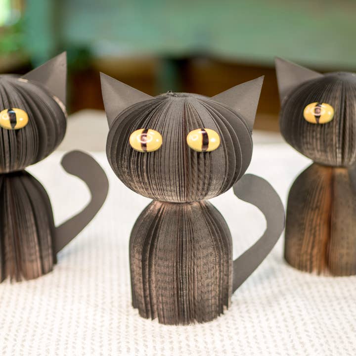 Root To Vine – wholesale Decorative tabletop object – Spooky Black Cat-Halloween Decor-Book Gift-Fall Decor2