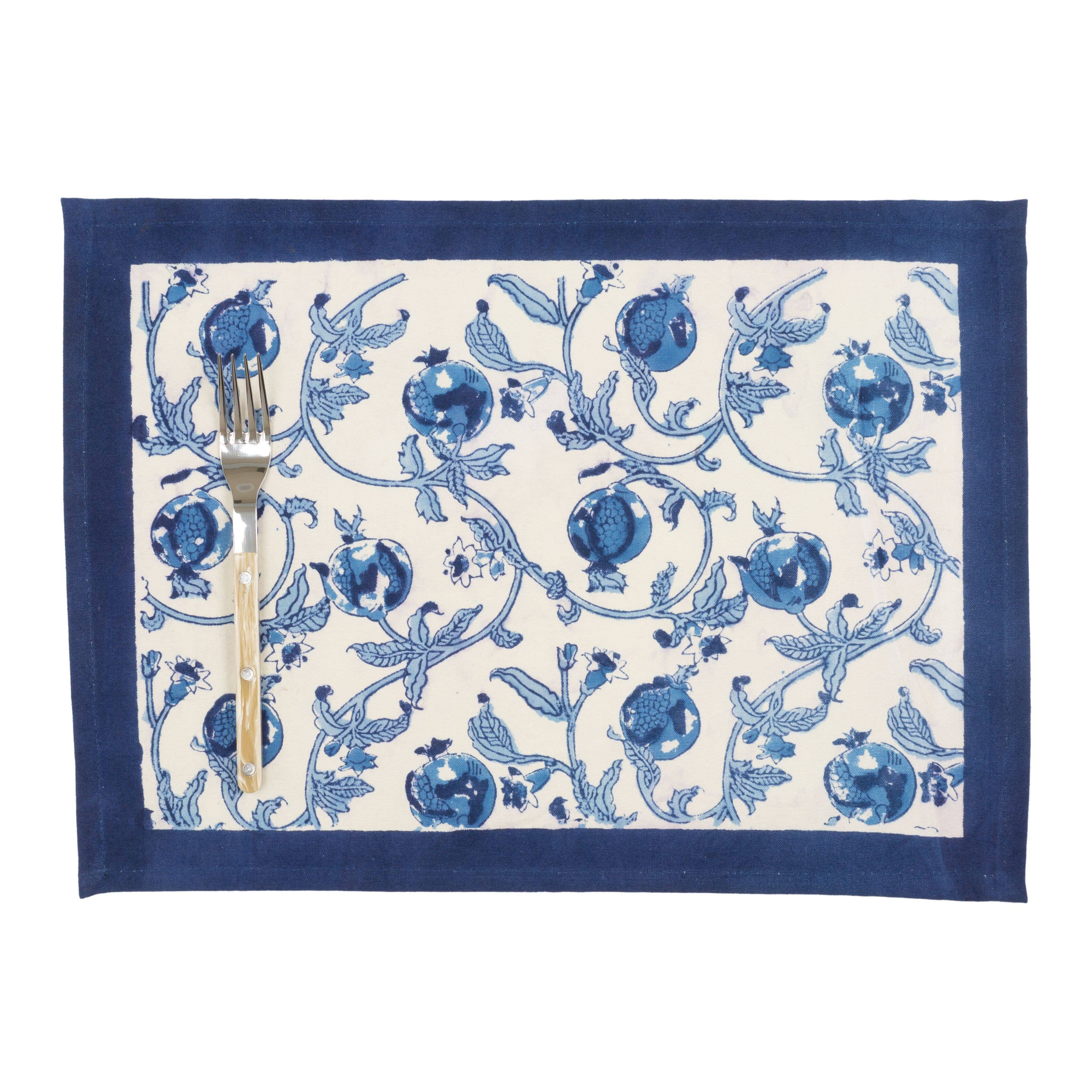 Couleur Nature - Wholesale Placemat - Granada Blue Mats - Set of 60