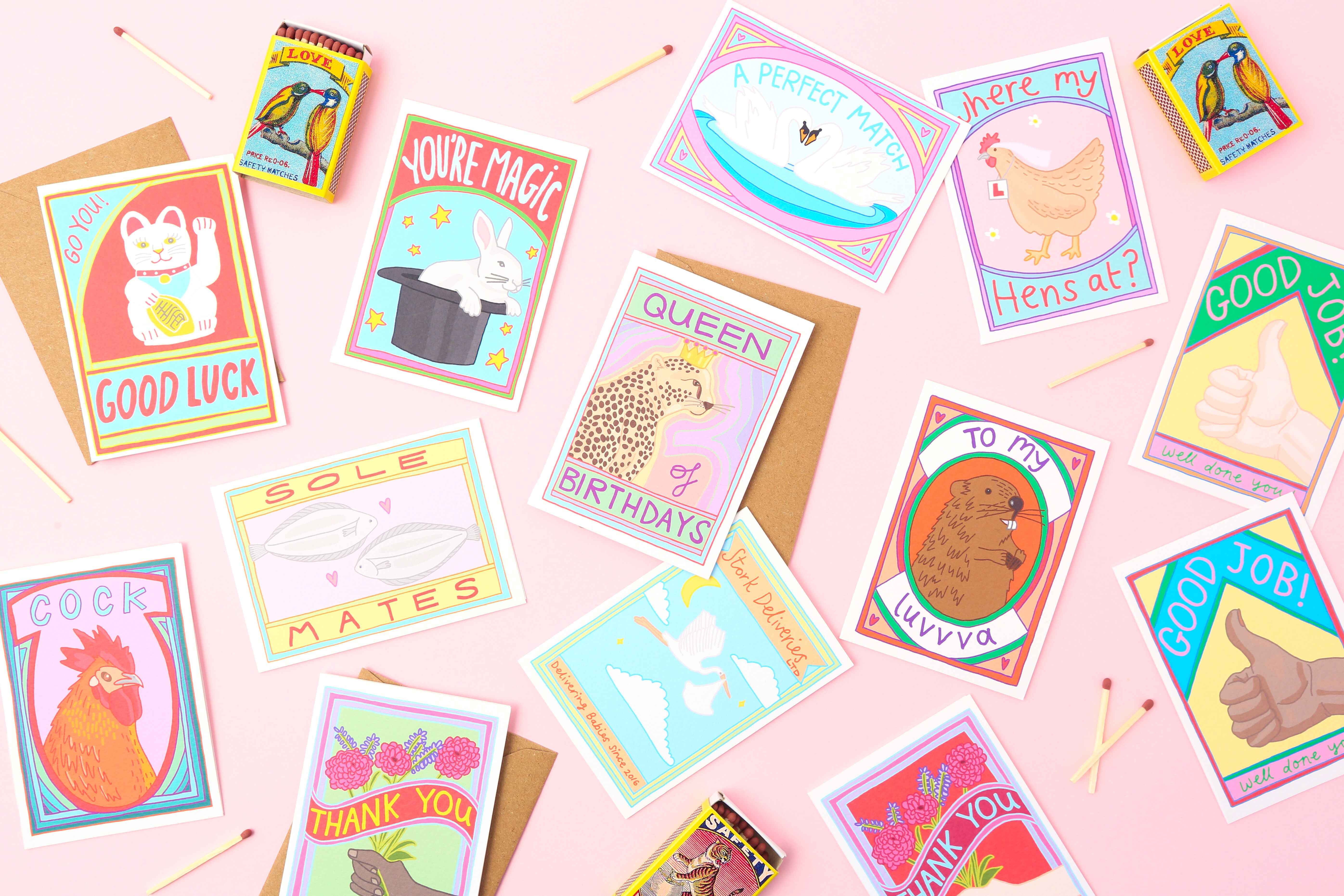 You've Got Pen On Your Face - Wholesale Wedding Card - A Perfect Match | Wedding Card | Anniversary | A7 Mini Card2