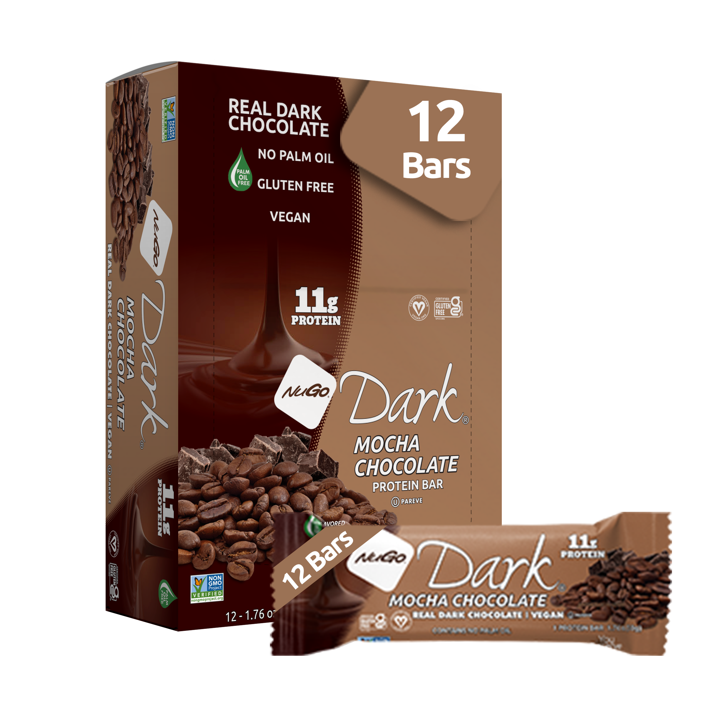 NuGo Nutrition - Wholesale Snack Bar - NuGo Dark Mocha Chocolate Protein Bar1
