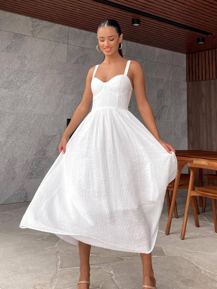 LORIANE - Wholesale Dress - Women's - 6511 Long strap dress one size