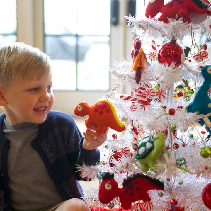 Ornaments 4 Orphans - Wholesale Ornament - Spinosaurus Felt Wool Dinosaur Christmas Ornament3